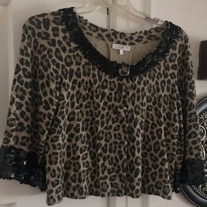 LaROK leopard print crop top